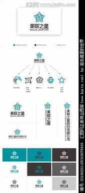 美联之星科技公司标志设计 激发创意悬赏，汇图网助力网络技术企业形象构建
